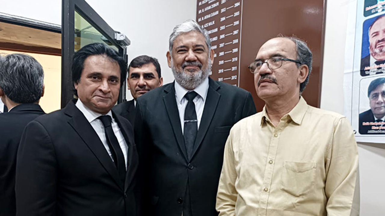 With Khurram Khusa and Shadab Jafri Sahab.