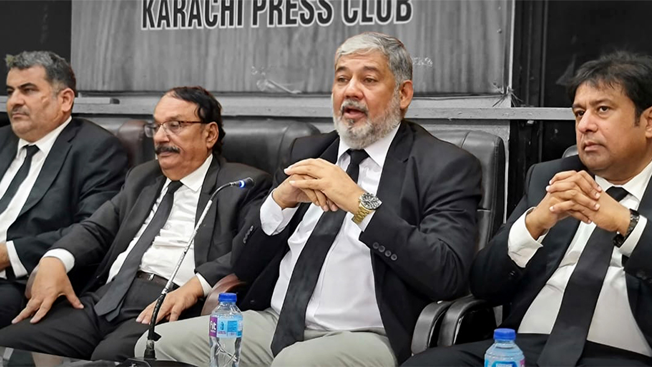 Press Conference in Karachi Press Club on 13/Nov/2023.