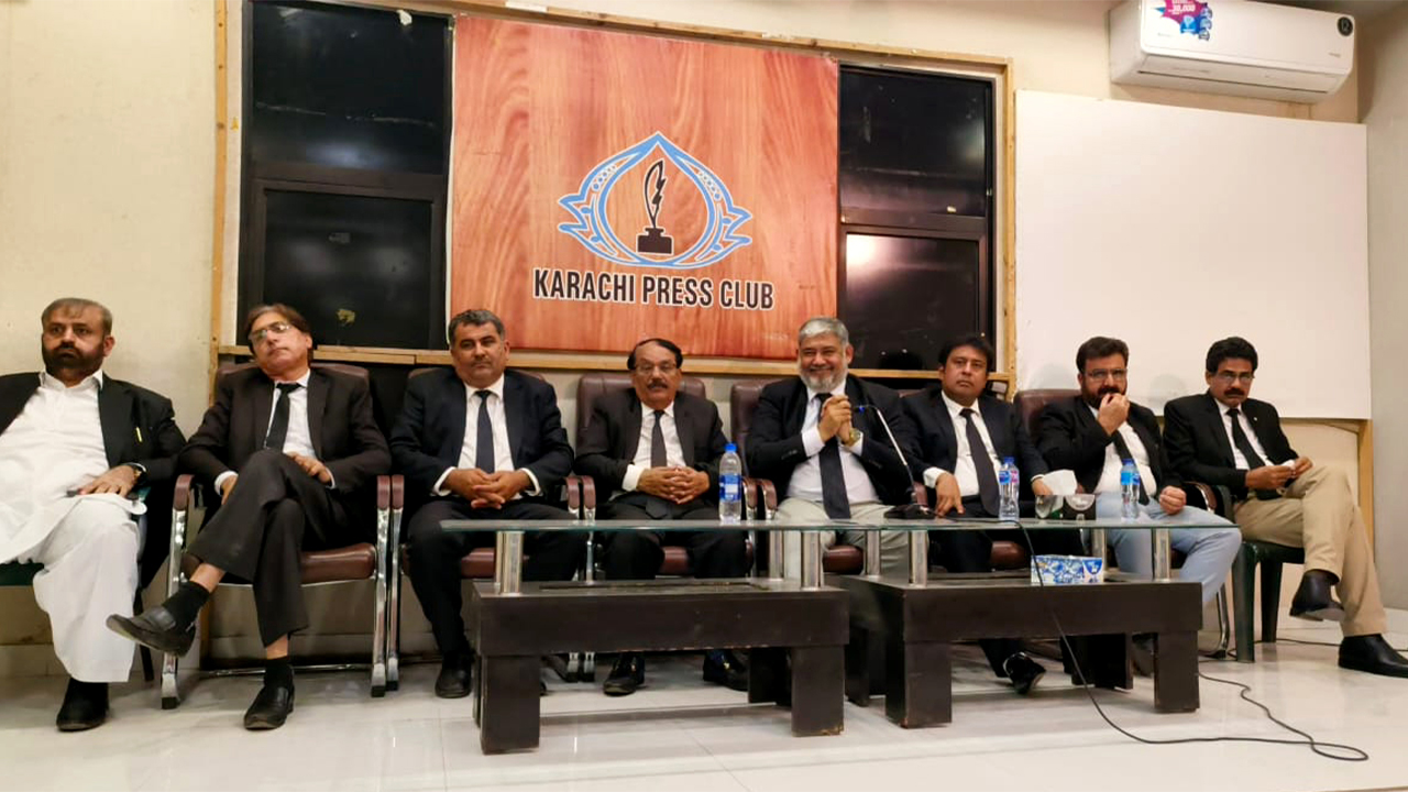 Press Conference in Karachi Press Club on 13/Nov/2023.